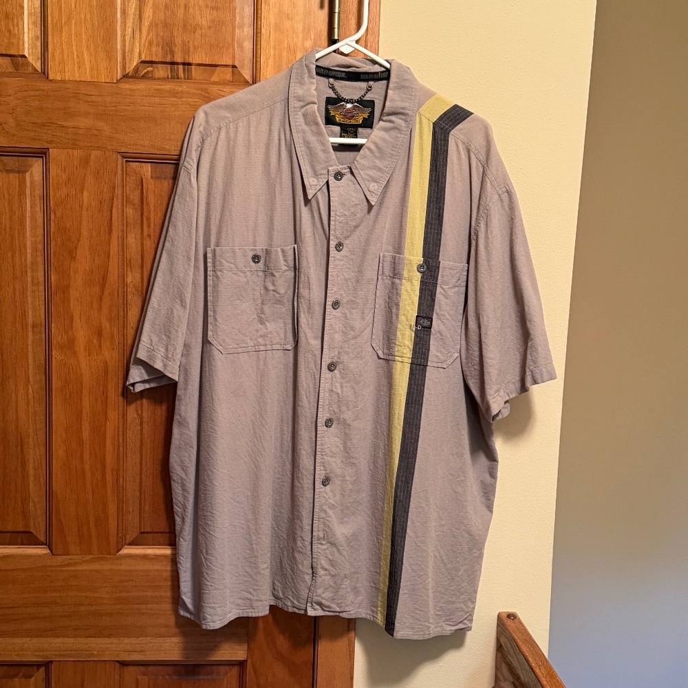 Harley-Davidson Men's Button Down Dress Shirt - XXL